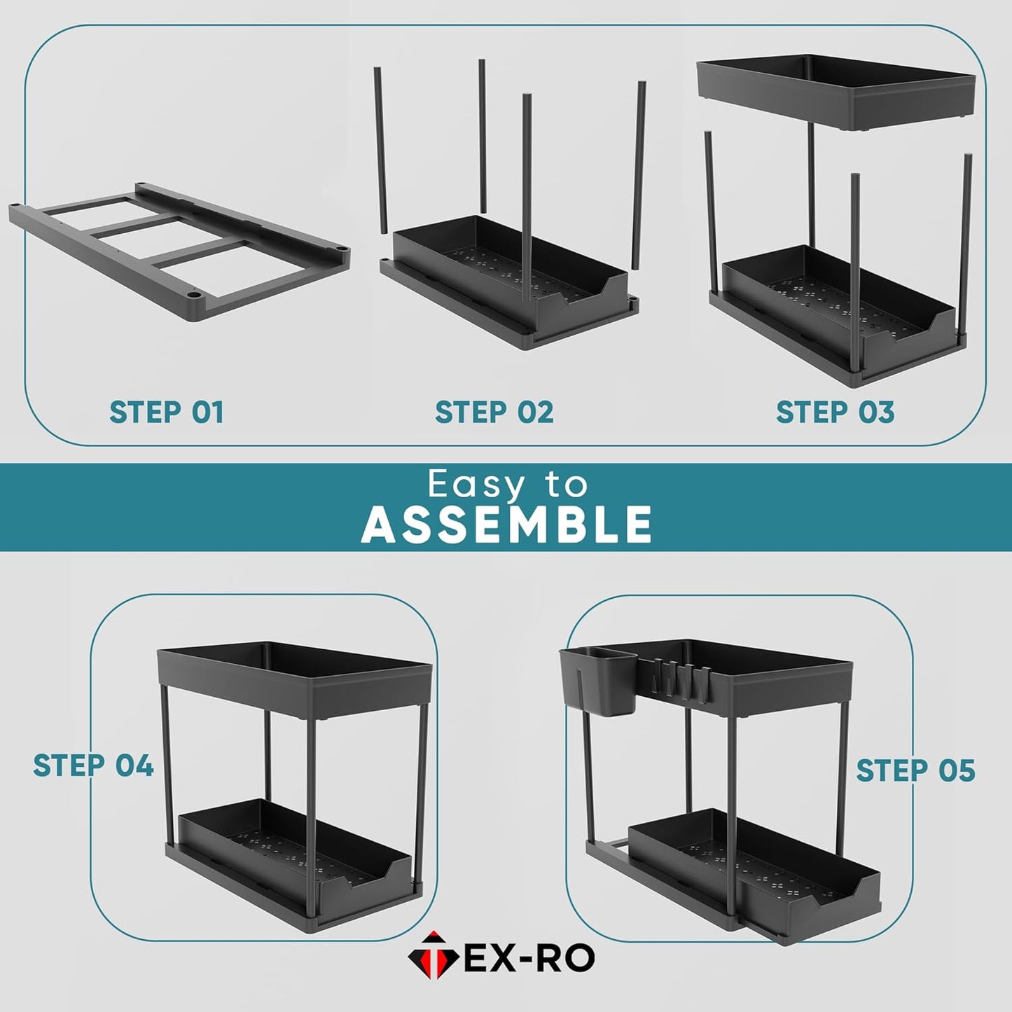 CabinEase™ Under-Sink Organizer