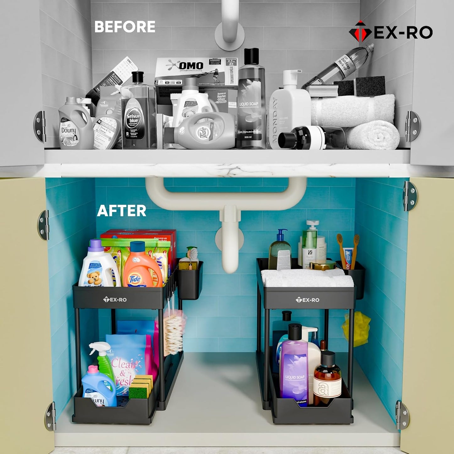 CabinEase™ Under-Sink Organizer
